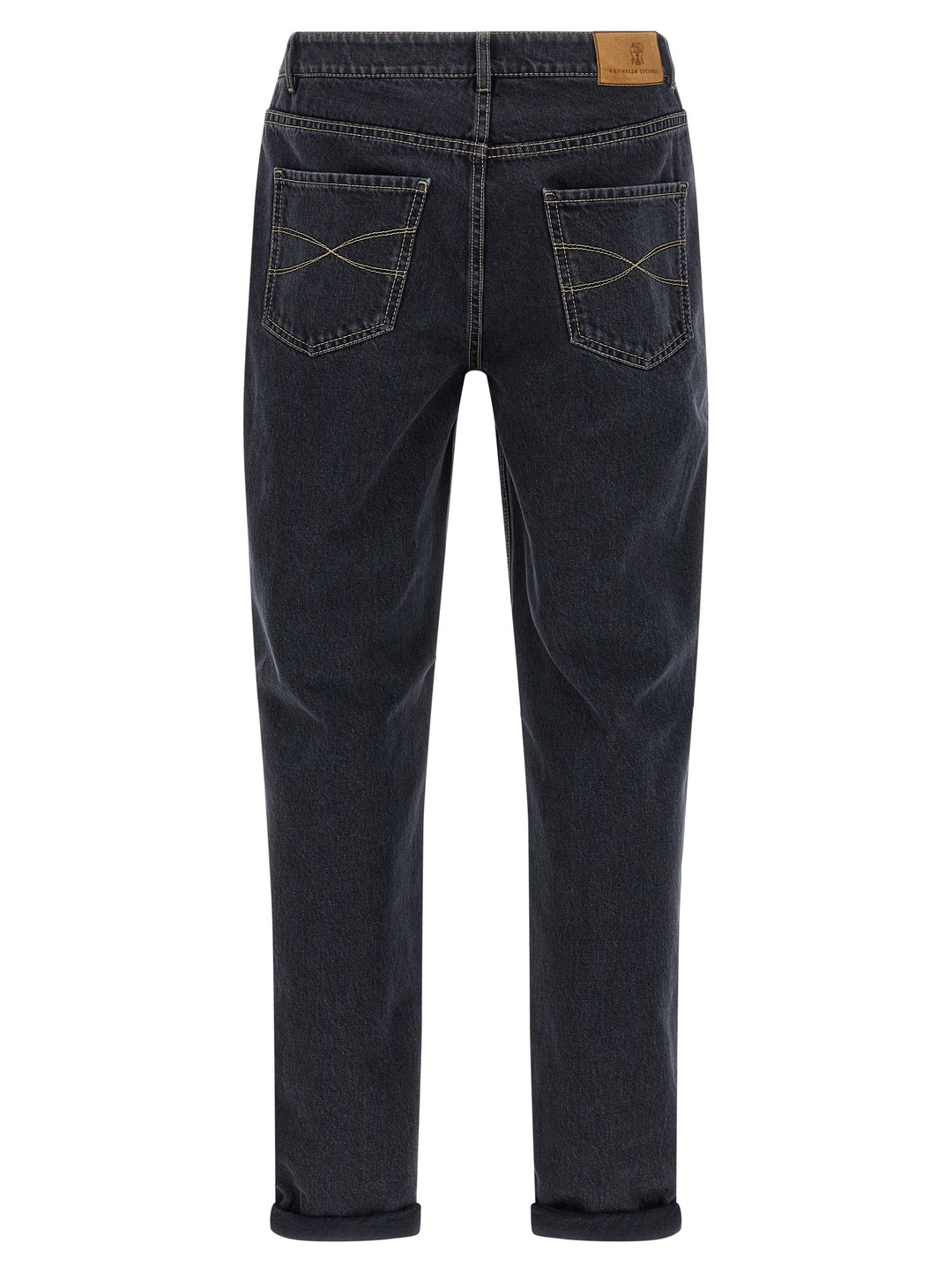 Brunello Cucinelli Garment-Dyed Jeans - Grigio | 4a8b7aac6cf55e5d6a05e2df8ccf383d0c8d205b