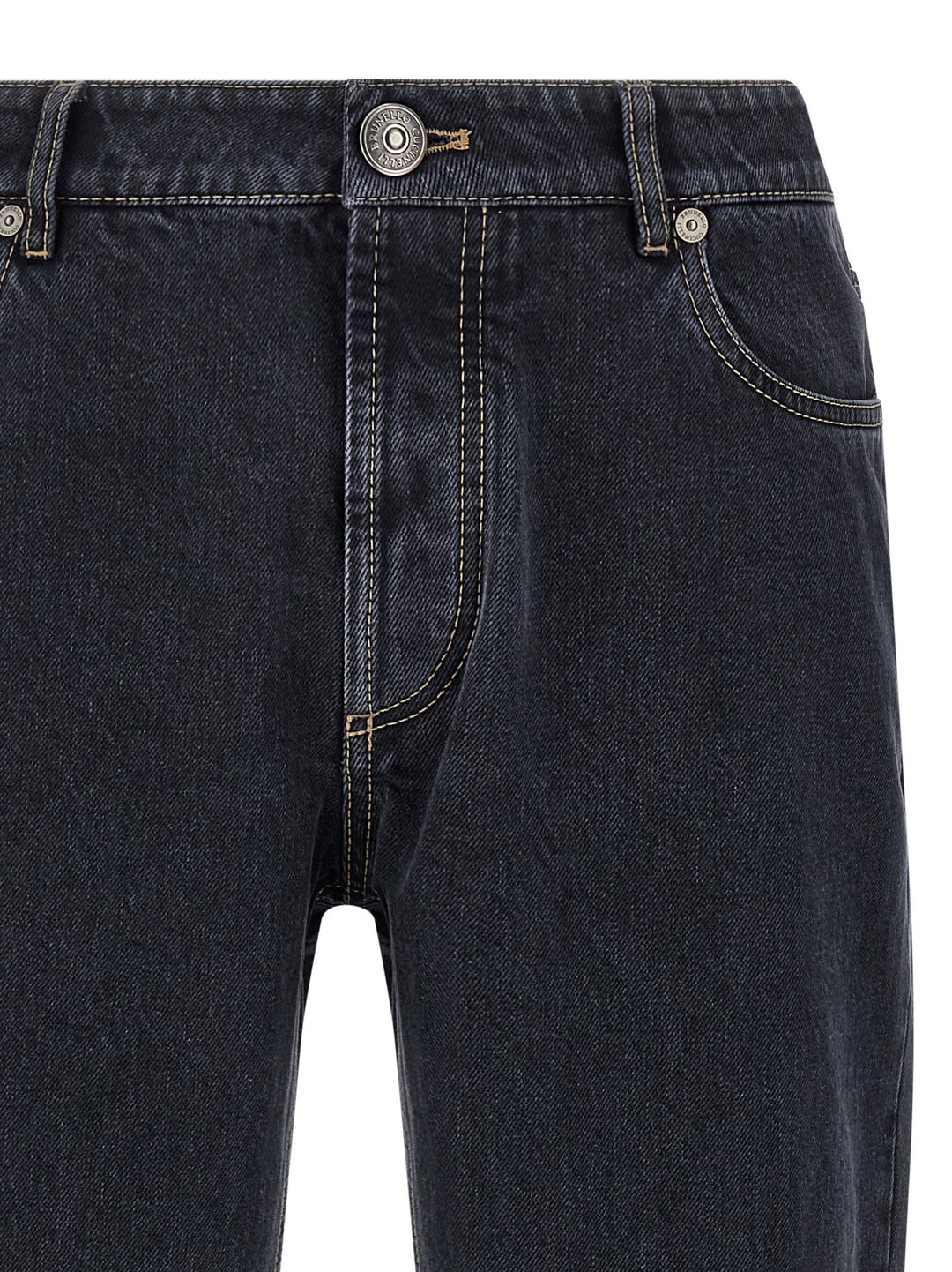 Brunello Cucinelli Garment-Dyed Jeans - Grigio | 2c21b6cb28ce03b6fe85f6633f887038384809da