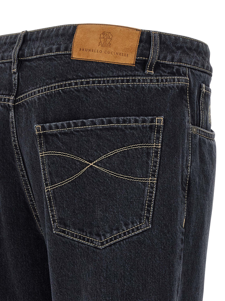 Brunello Cucinelli Denim Grey Jeans - Grigio | f47b7ee21e97a7ece66b4ec82aaae713af1dc938
