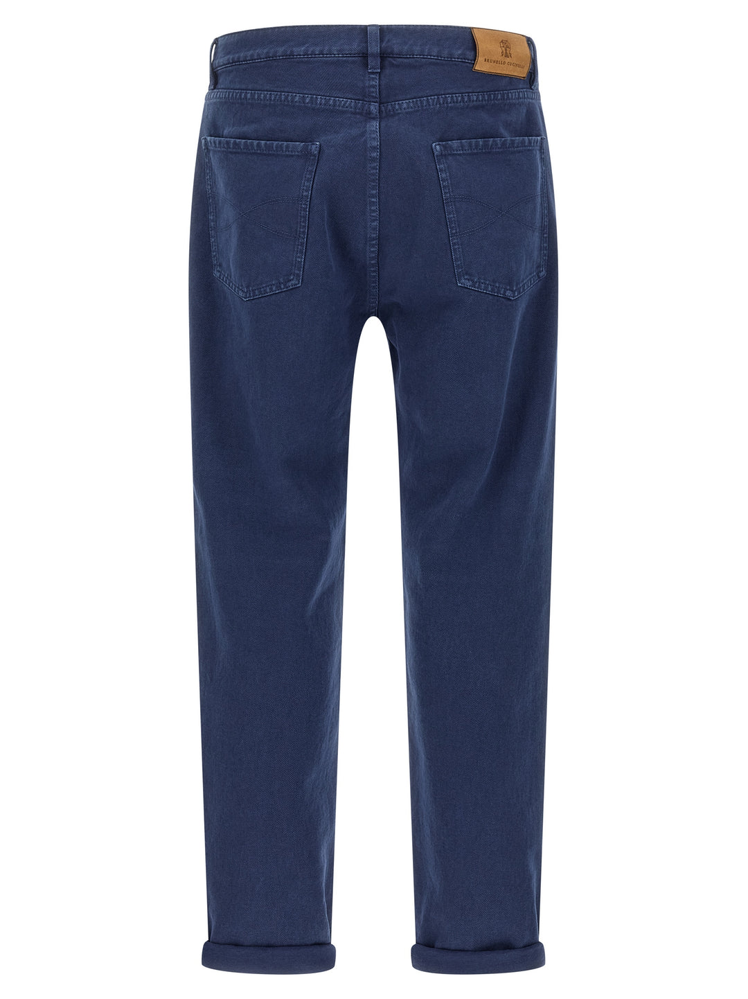 Brunello Cucinelli Garment-Dyed Denim Jeans - Blu | 27f61bf2ccc9f8147d36d6680d94fad2d21c2bd6