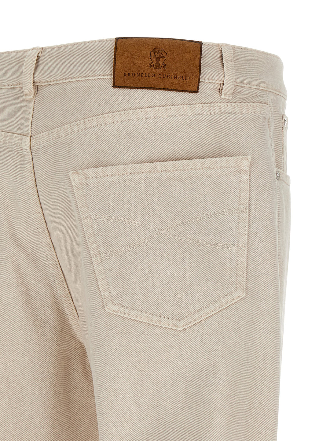 Brunello Cucinelli Comfort Denim Jeans - Beige | 1b2b55c3a4f302ed0c1ccea122d8ee0a1a16d2ea