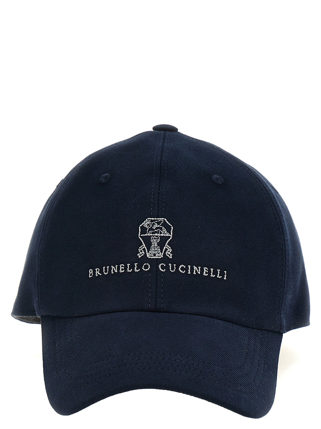 Brunello Cucinelli Logo Embroidery Baseball Cap Cappelli - Blu | a2c6b732f8bfedb6f1db7f03f71e395236f7ec0e