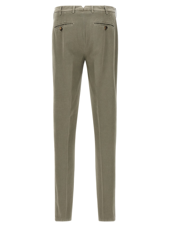 Brunello Cucinelli Cotton Trousers Pantaloni - Verde | 6f27403a1c5eaf7a9a779c02fa766f7d9d5e5b68