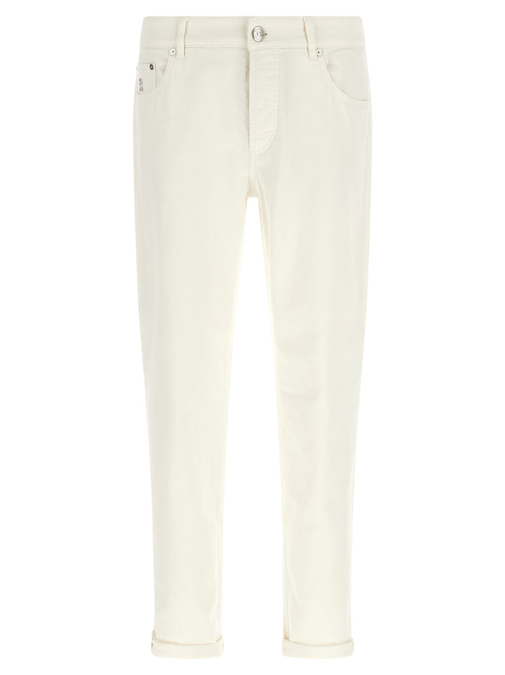 Brunello Cucinelli Traditional Fit Jeans - Bianco | a275841431f3cbe6992a63676904807665f3c300