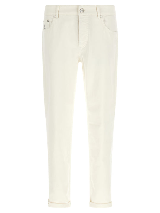 Traditional Fit Jeans Bianco