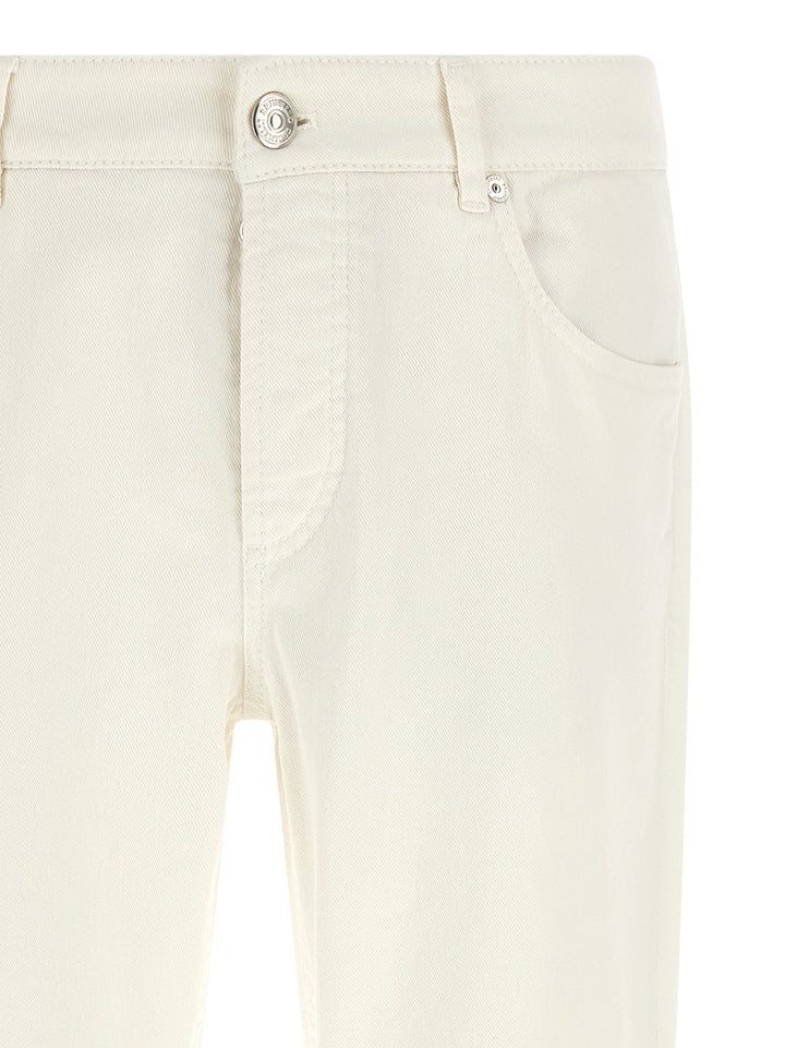 Brunello Cucinelli Traditional Fit Jeans - Bianco | e0ea26a5ff65f01337e27d4b16842a007516110f