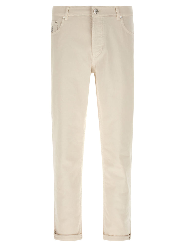 Brunello Cucinelli Comfort Cotton Jeans - Beige | ed23610ab11368b4f5d2e9c4364ddef82ae1a534