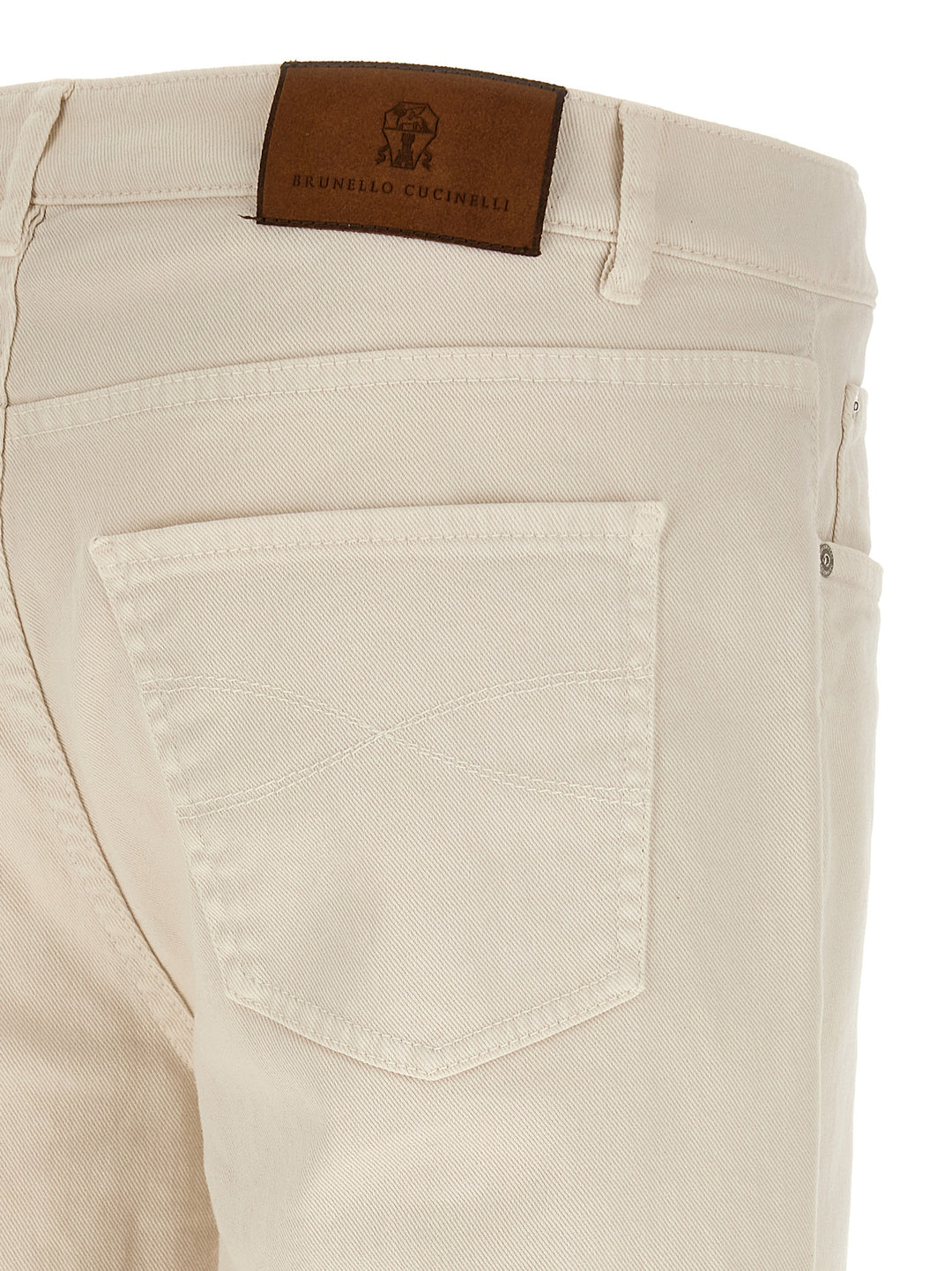 Brunello Cucinelli Comfort Cotton Jeans - Beige | 0289dc85665fbb788ad29697737dbe63a2ac519e