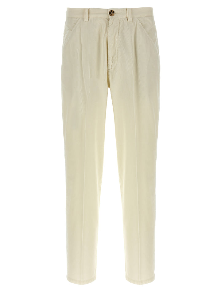 Brunello Cucinelli Corduroy Trousers Pantaloni - Beige | 807cd694e8aaba7f8ce5b038dabb927d1d2b8a35