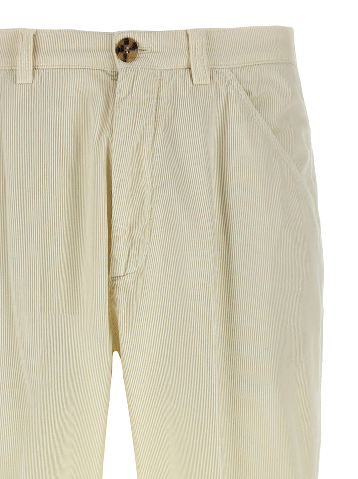Brunello Cucinelli Corduroy Trousers Pantaloni - Beige | aa0311a4498a65b5bf2deaef36ea5f45b2eca4fa