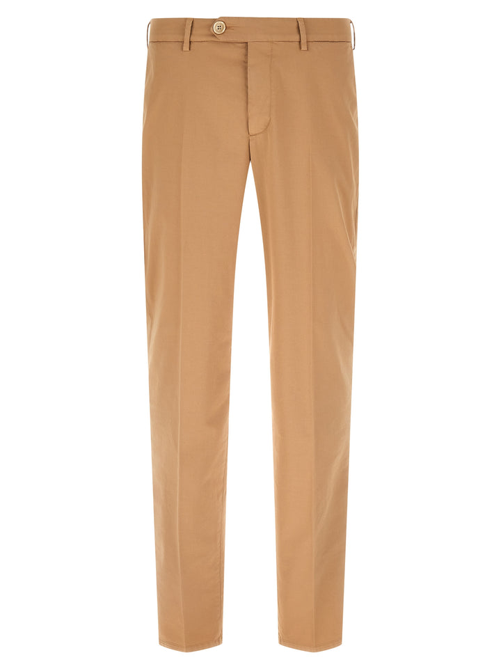 Brunello Cucinelli American Pima Cotton Pantaloni - Beige | cf1be1a047bc811847d9d96533513a013d269687