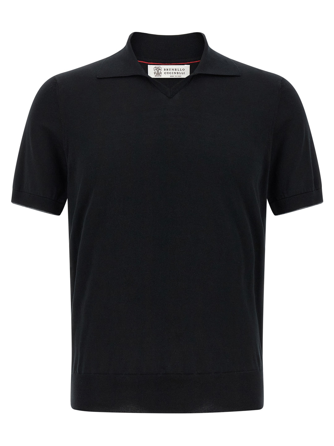 Brunello Cucinelli Cotton  Shirt Polo - Nero | 0e4f51a88d31c5f9b870a802475080e73f324b30