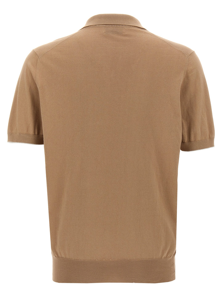 Cotton  Shirt Polo Beige