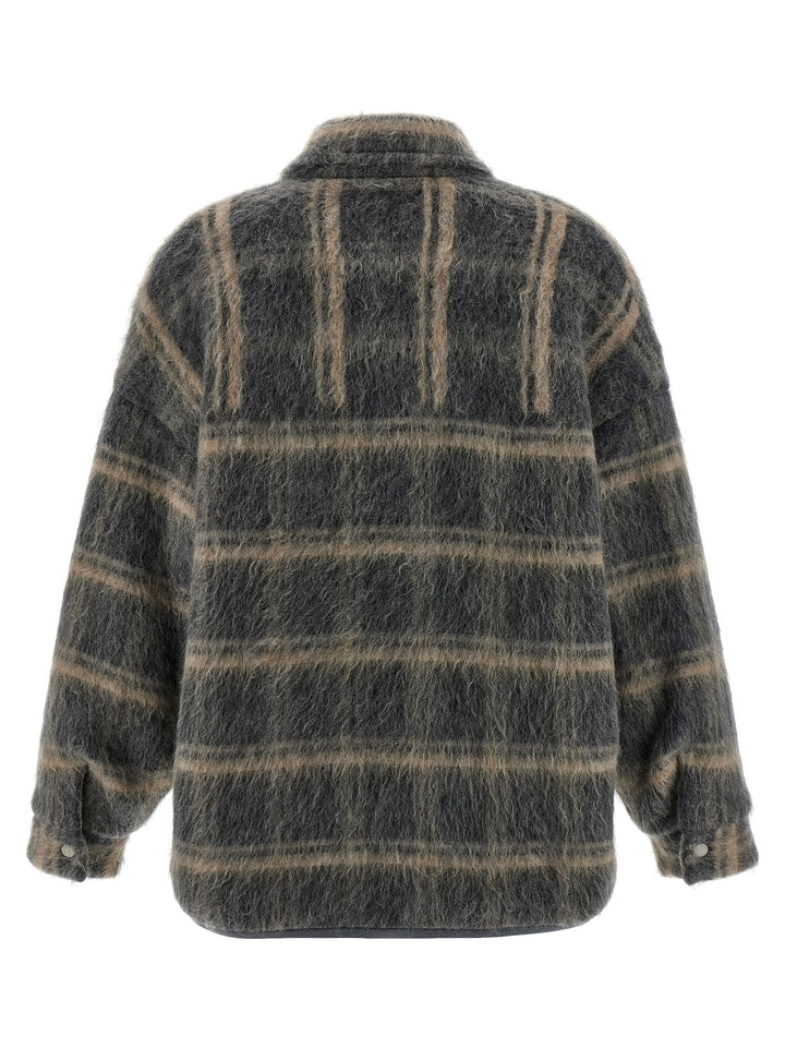 Brunello Cucinelli Padded Mohair Jacket Puffer Jackets - Grigio | 69ecb70926278a4902dd23114b033641915e766f
