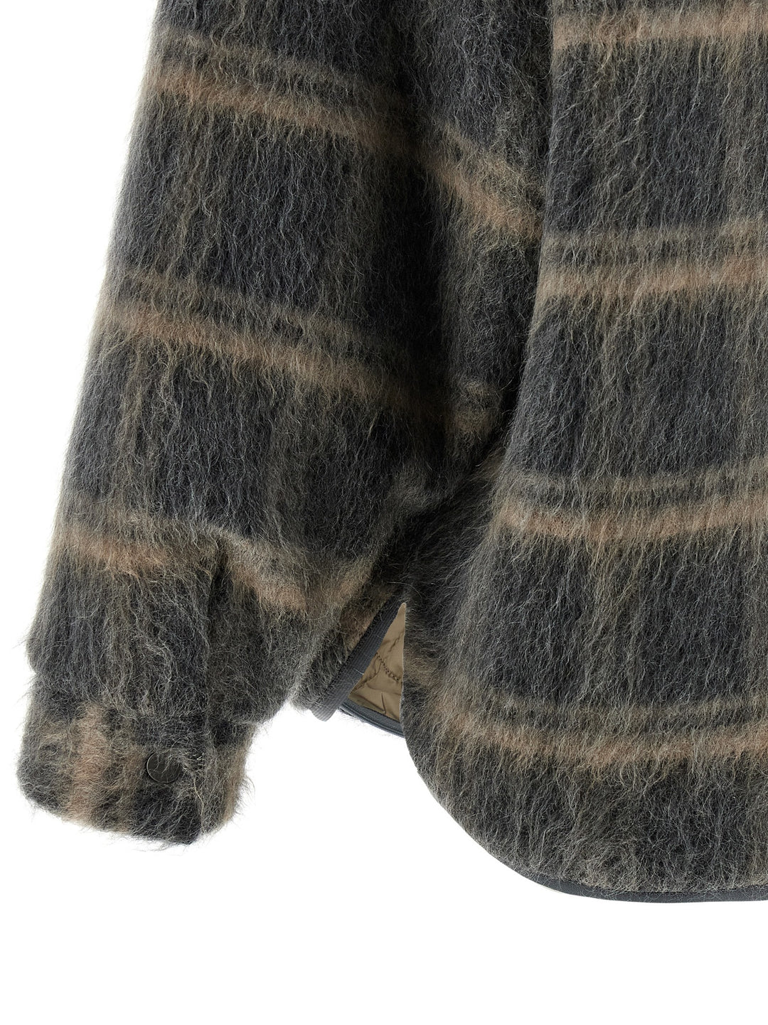 Brunello Cucinelli Padded Mohair Jacket Puffer Jackets - Grigio | 3414c1181d7729478a0d0b2739fed044f7050b7f