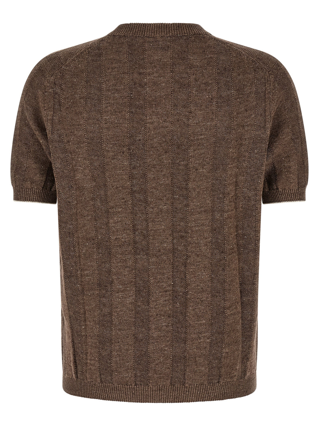 Brunello Cucinelli Linen Sweater Maglioni - Marrone | f37afe00a3a4499fc51245cf9d39dd21aa27404e
