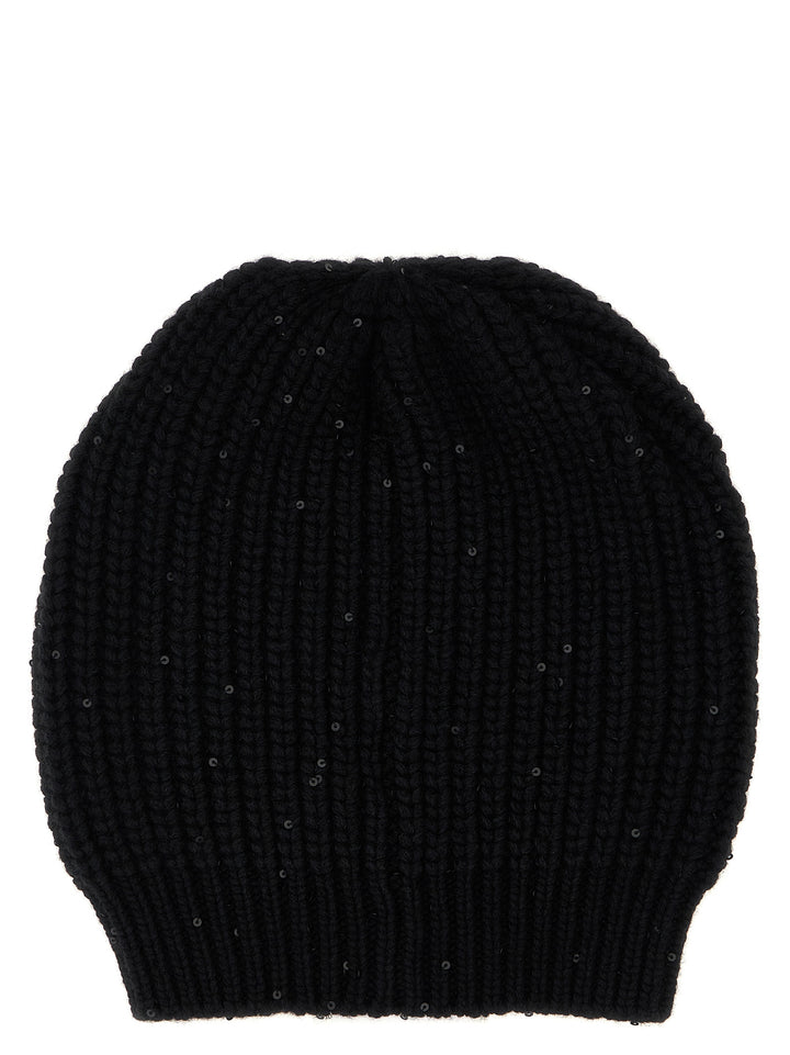 Brunello Cucinelli Diamante Cappelli - Nero | bd4b1d19865eee25023972b4a40c3fd621c4f802
