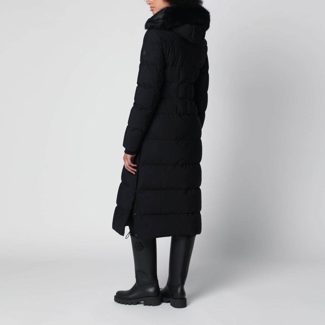 Moose Knuckles Jocada Long Black Nylon Parka