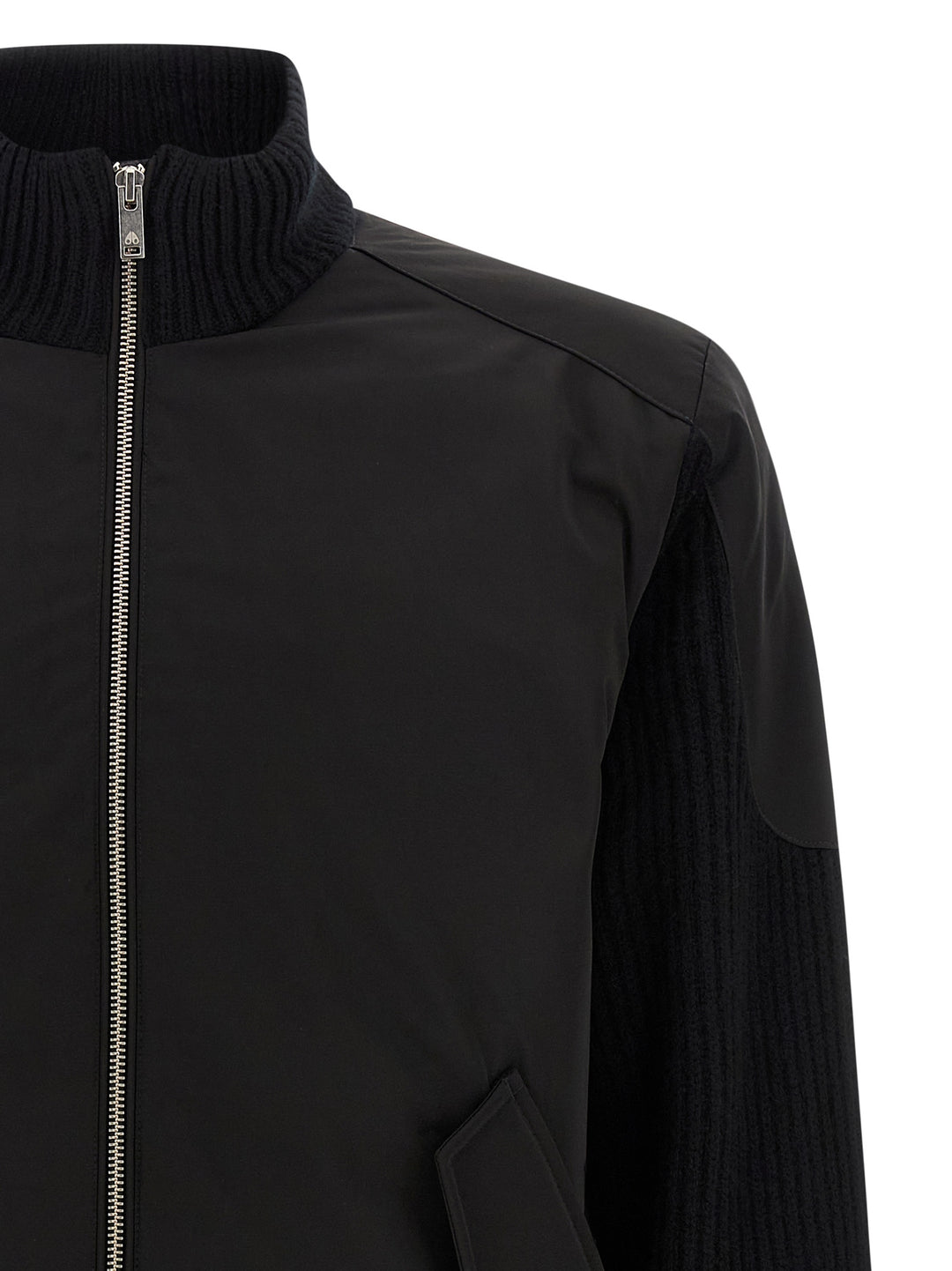 Moose Knuckles Magnus Knit Hybrid Puffer Jackets - Nero | 65614773754899a5ef1639eb86a89e067c00a1fd