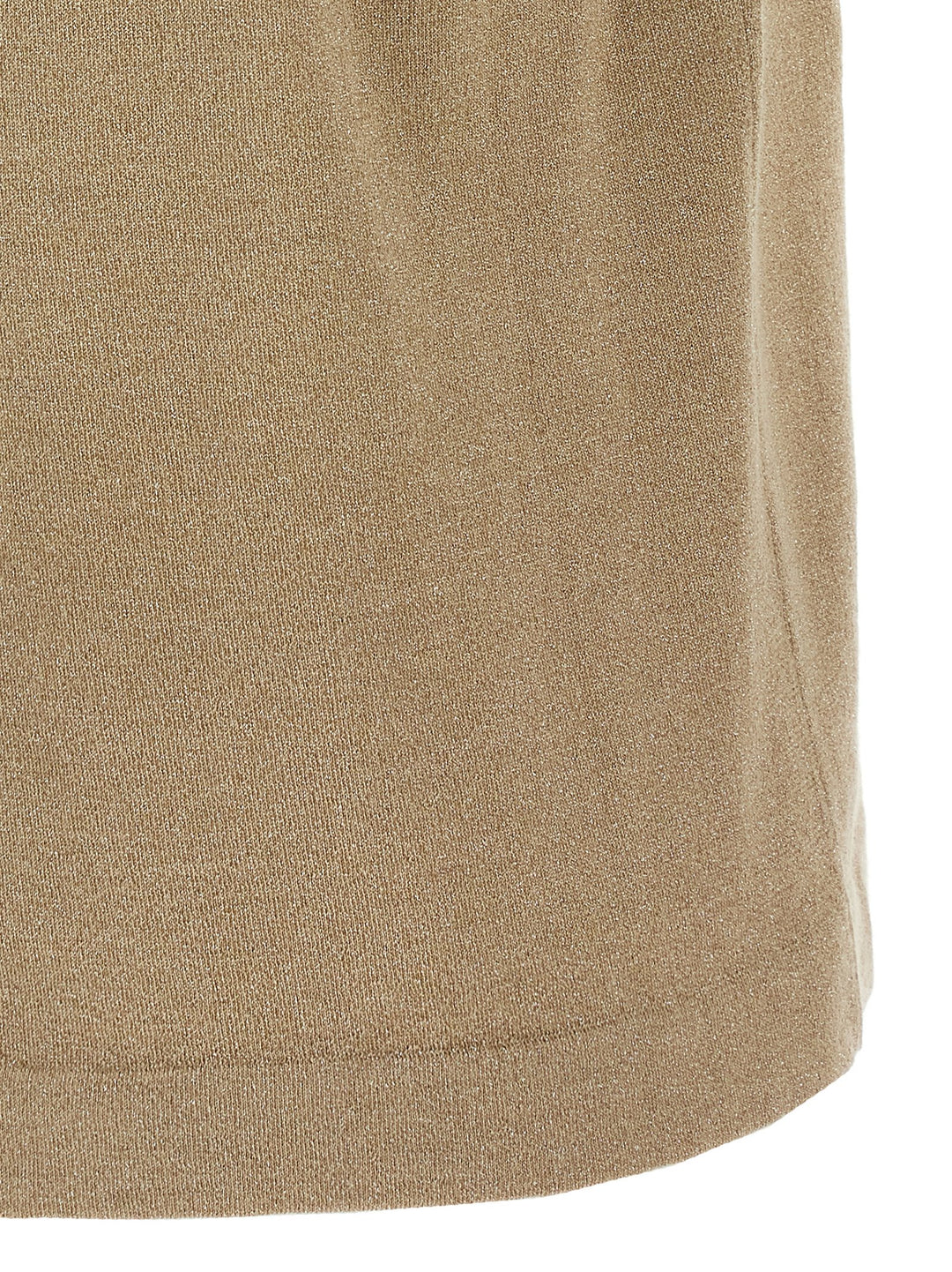 Brunello Cucinelli Lamé Cashmere T shirt - Beige | 47bc572b044f471a1a2a6ff2dbc3317d919eb4cc