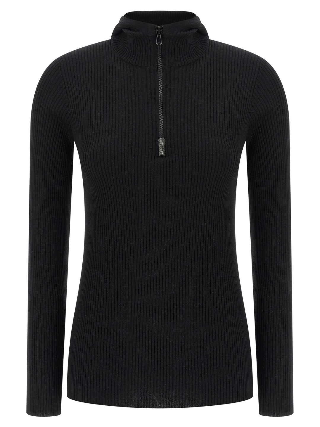 Brunello Cucinelli Monile Hooded Sweater Maglioni - Nero | e964ba222ab774b059847588dacc74b873309176