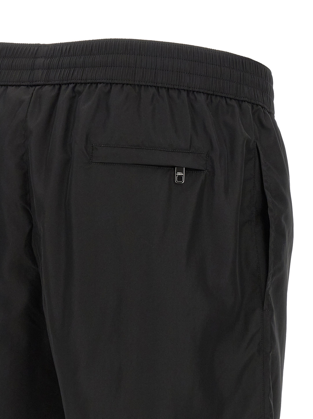 Dolce & Gabbana Logo Plaque Swimsuit Beachwear - Nero | db866e398fcc524627488c10057c1578f11f6d89