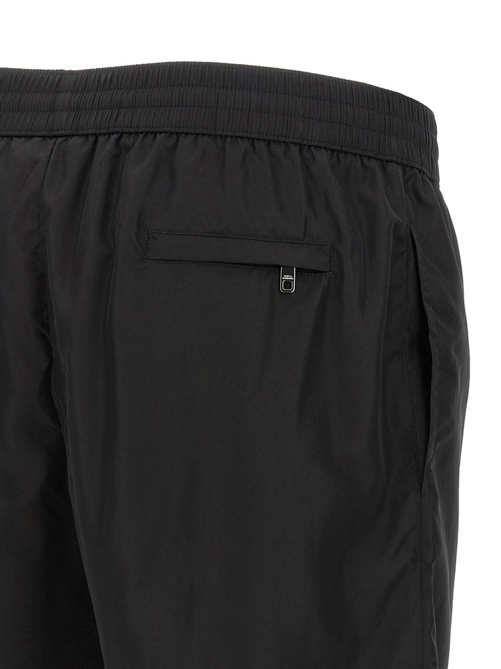 Dolce & Gabbana Logo Plaque Swimsuit Beachwear - Nero | db866e398fcc524627488c10057c1578f11f6d89