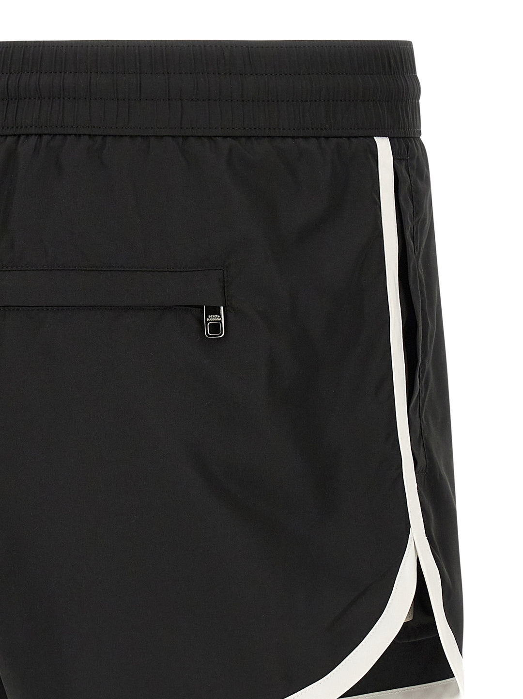 Dolce & Gabbana Logo Swimsuit Beachwear - Bianco/Nero | 2ef6df6dc0dfc48136dfff174317ee79388dde37