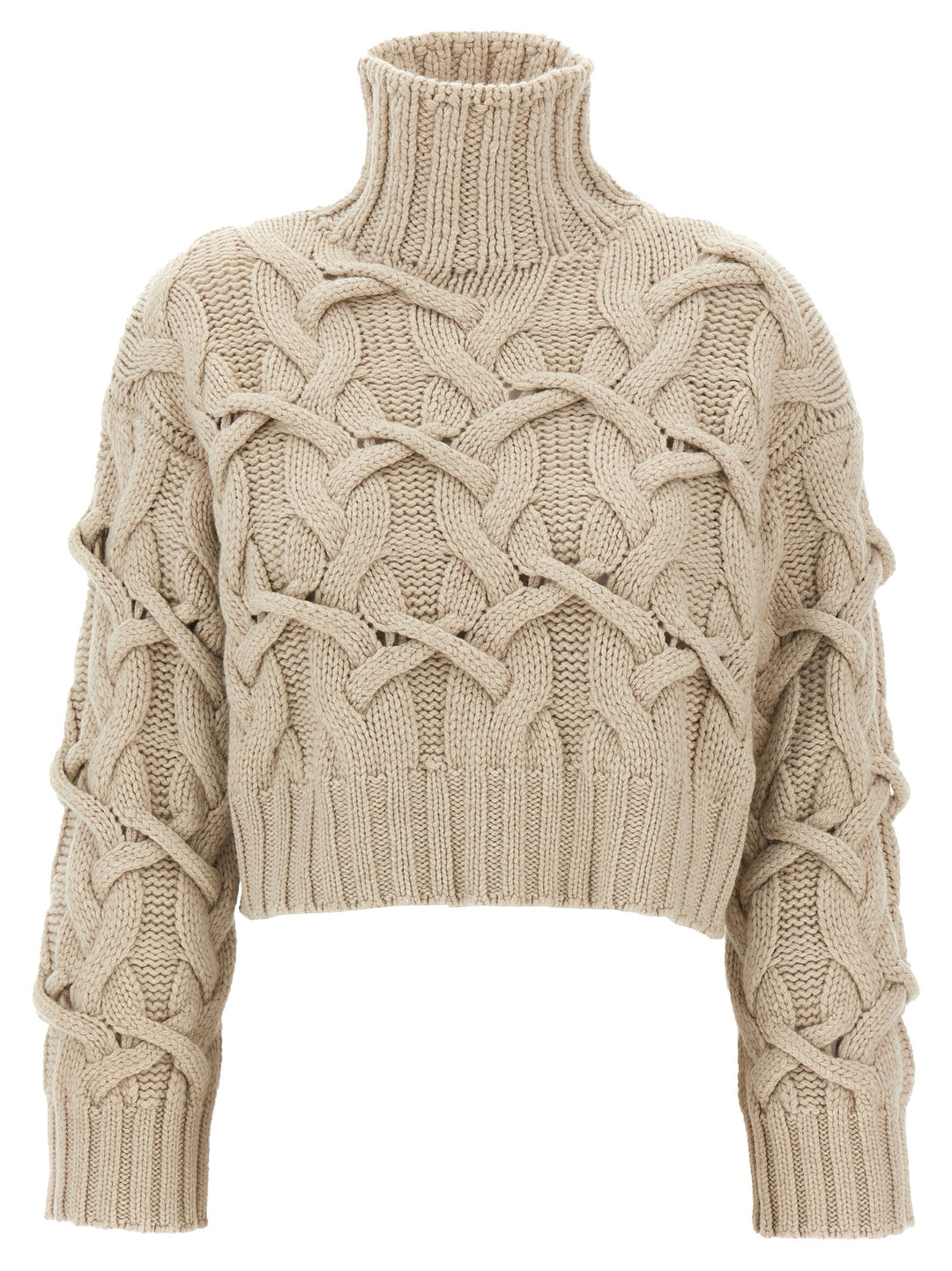 Brunello Cucinelli Braided Sweater Maglioni - Beige | e14d10fccf3a4863a5bfbede60affa22050f8811