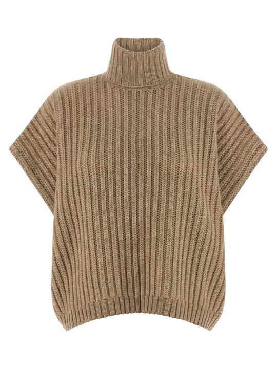 Cashmere Vest Gilet Beige