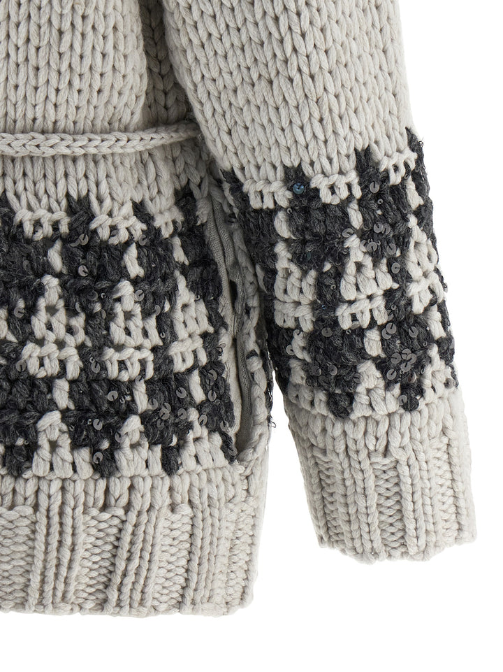 Brunello Cucinelli Opera Prince Of Wales Maglioni - Multicolor | 10f263d7fa54cb53504313b25b4fb0e1f2458668