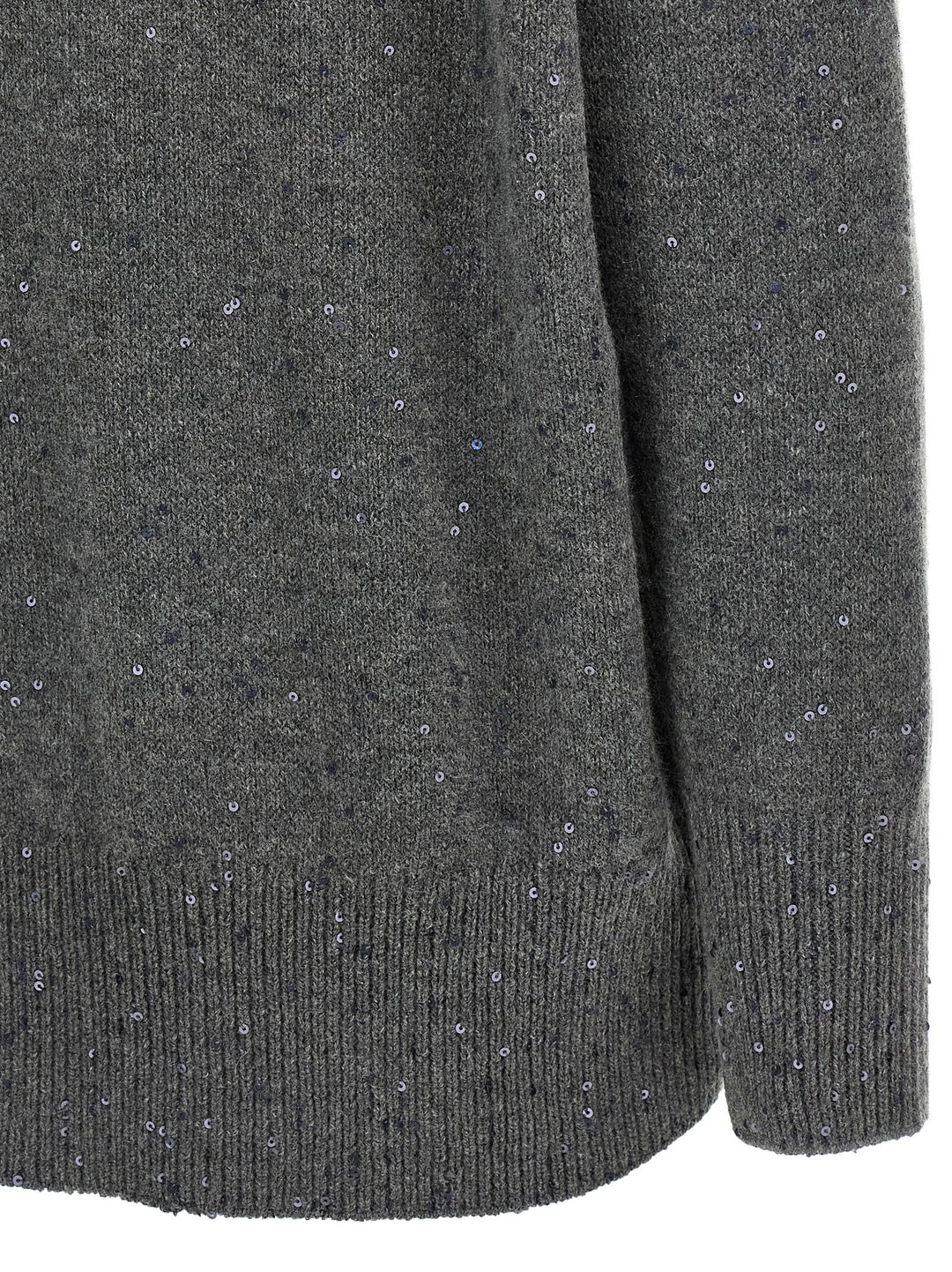 Brunello Cucinelli Sequin Sweater Maglioni - Grigio | a4520f1be2fa52f52db93d5695a4ba24c5733223