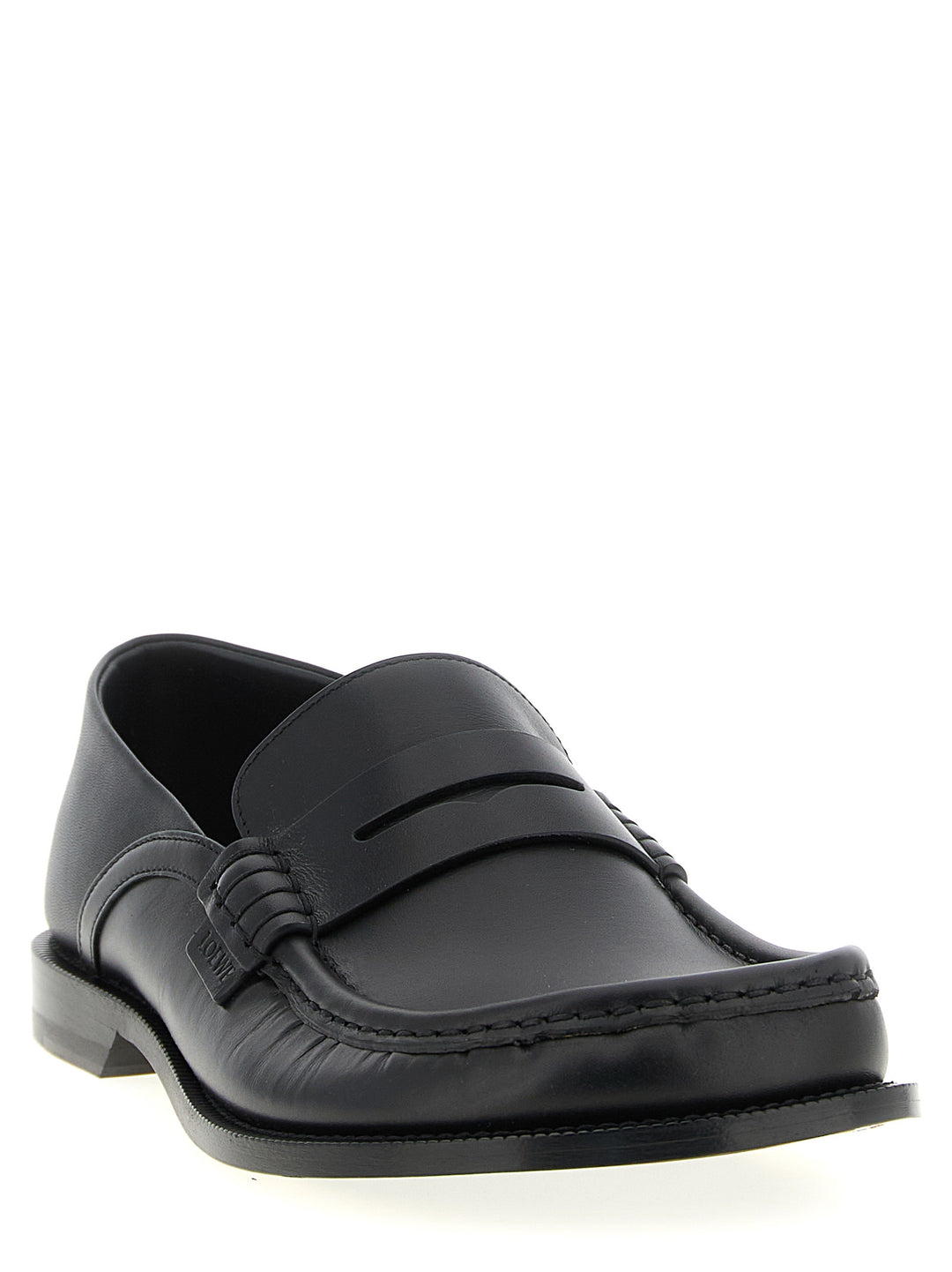 Loewe Campo Flap Back Mocassini - Nero | 9a69b4ea7f6de8e931e1b5737fa153a623a41fc0