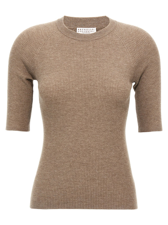 Sparkling T Shirt Marrone