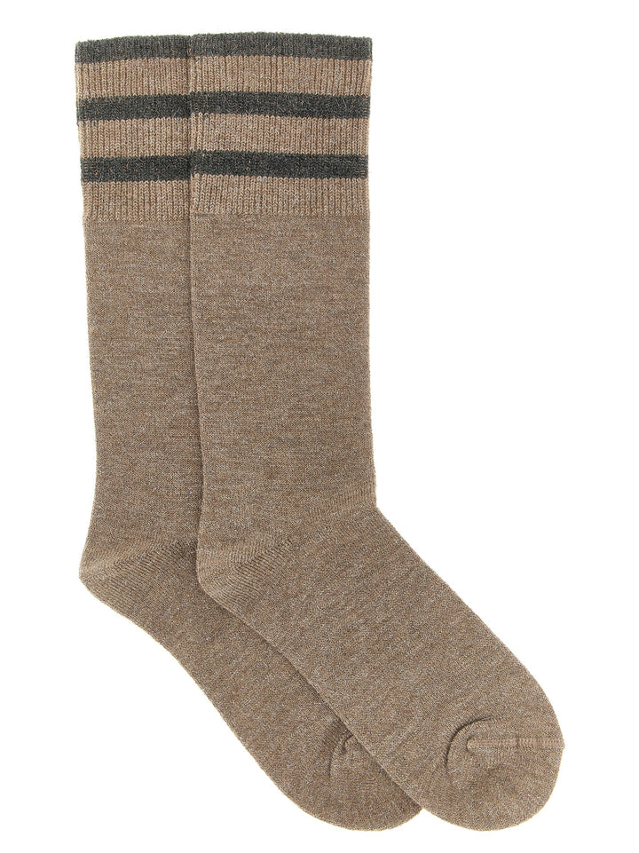 Brunello Cucinelli Sparkling Calzini - Beige | b9134db8b026cb9eadc545206e9829d8810688a4