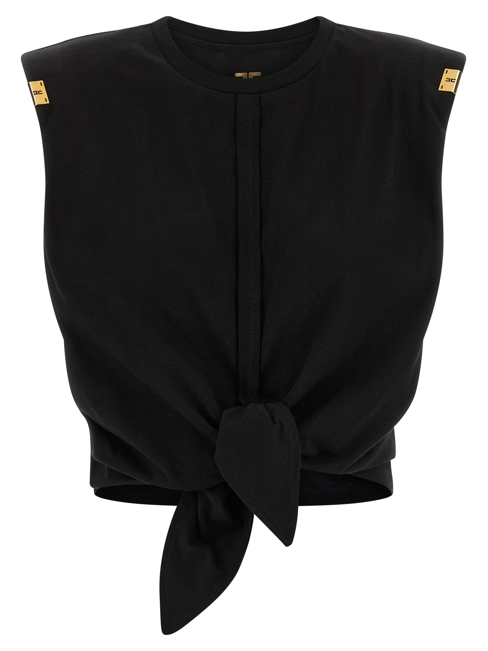 Elisabetta Franchi Knot T shirt - Nero | 3411859e42f97240a4ae88b5606b3b787917bd1e