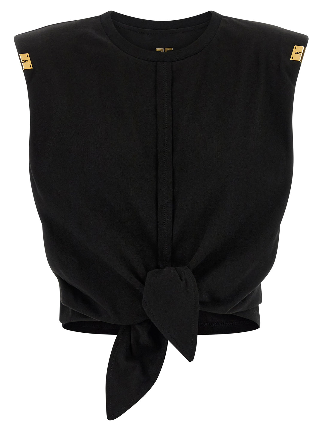 Elisabetta Franchi Knot T shirt - Nero | 3411859e42f97240a4ae88b5606b3b787917bd1e