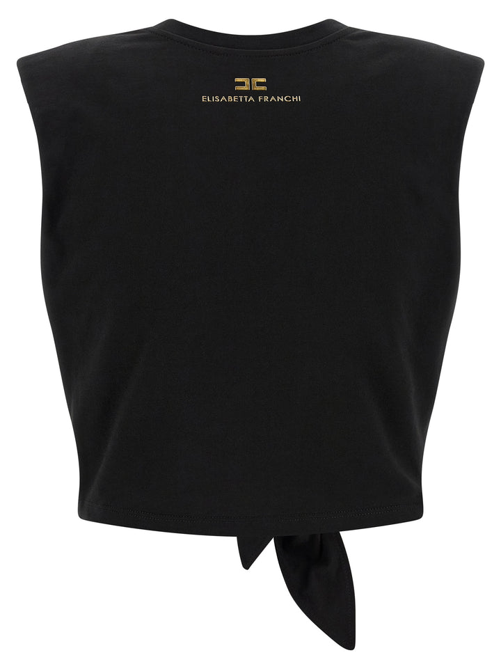 Elisabetta Franchi Knot T shirt - Nero | af80f7fd00aa572dd5796ac05166001dce3385c0