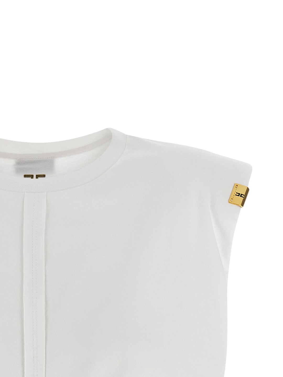 Elisabetta Franchi Knot T shirt - Bianco | f874fed9d8988d6b717e9c6c8a592c48db389495