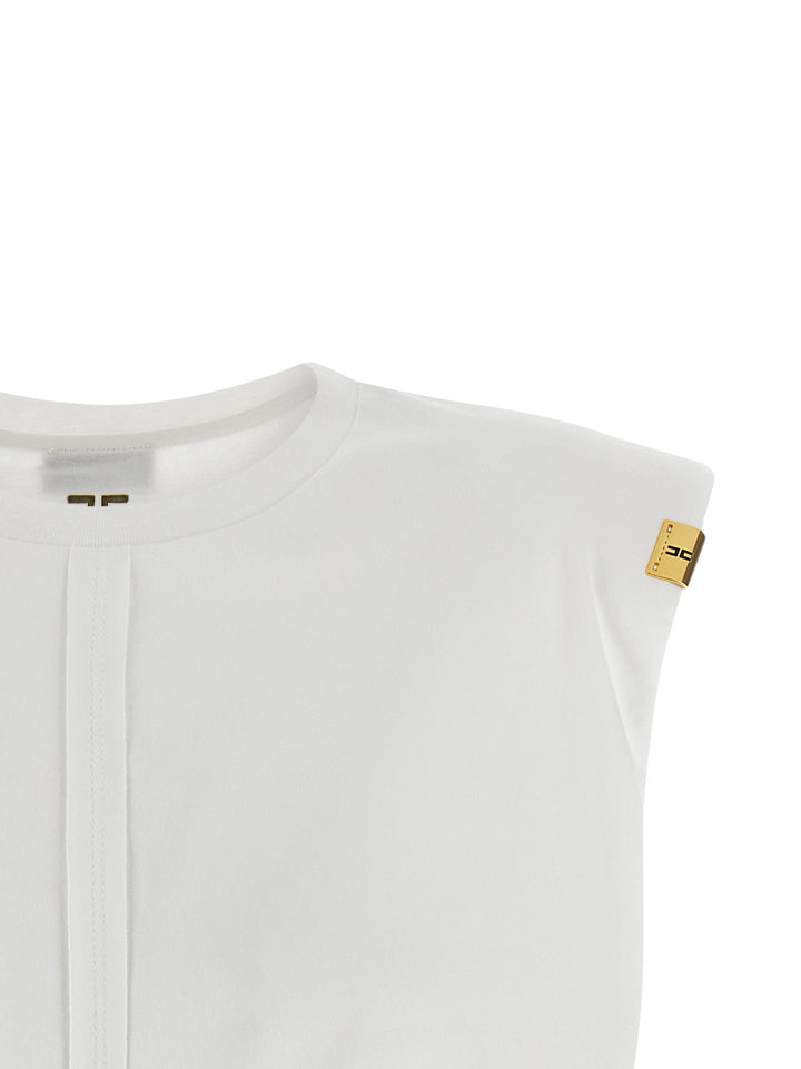 Elisabetta Franchi Knot T shirt - Bianco | f874fed9d8988d6b717e9c6c8a592c48db389495