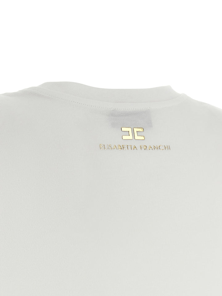 Elisabetta Franchi Knot T shirt - Bianco | 6f1fad199125b20b562c8fe513212c3daa8e3bba