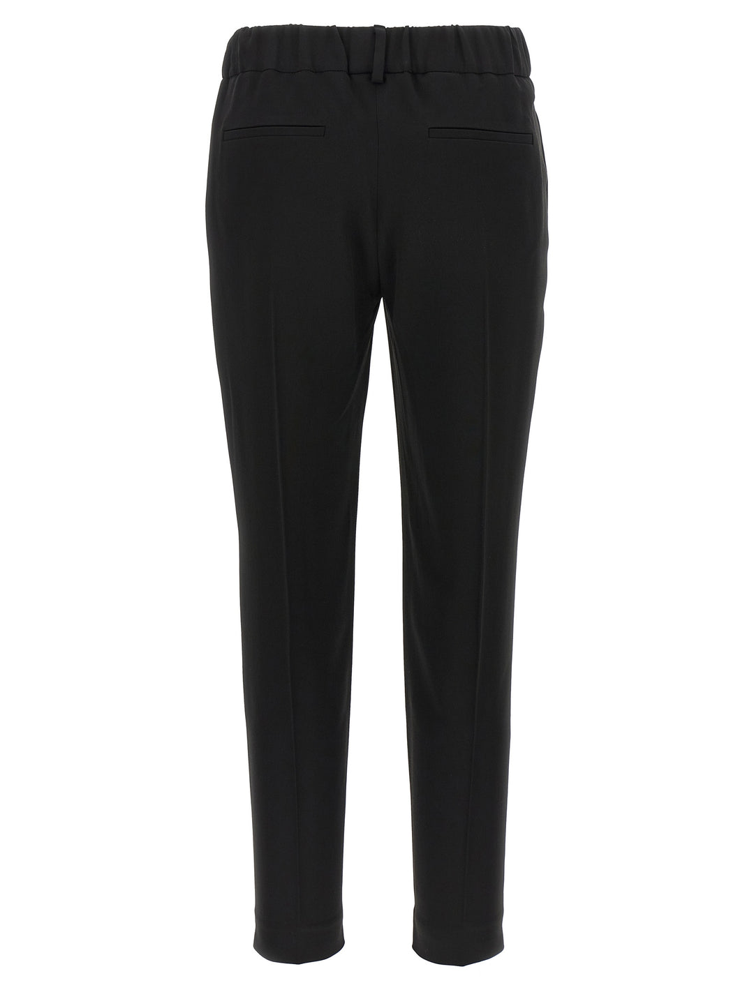 Brunello Cucinelli Silk Blend Pantaloni - Nero | 5da9cff53a20d58e8606076ad9f4b2f546e5cffb