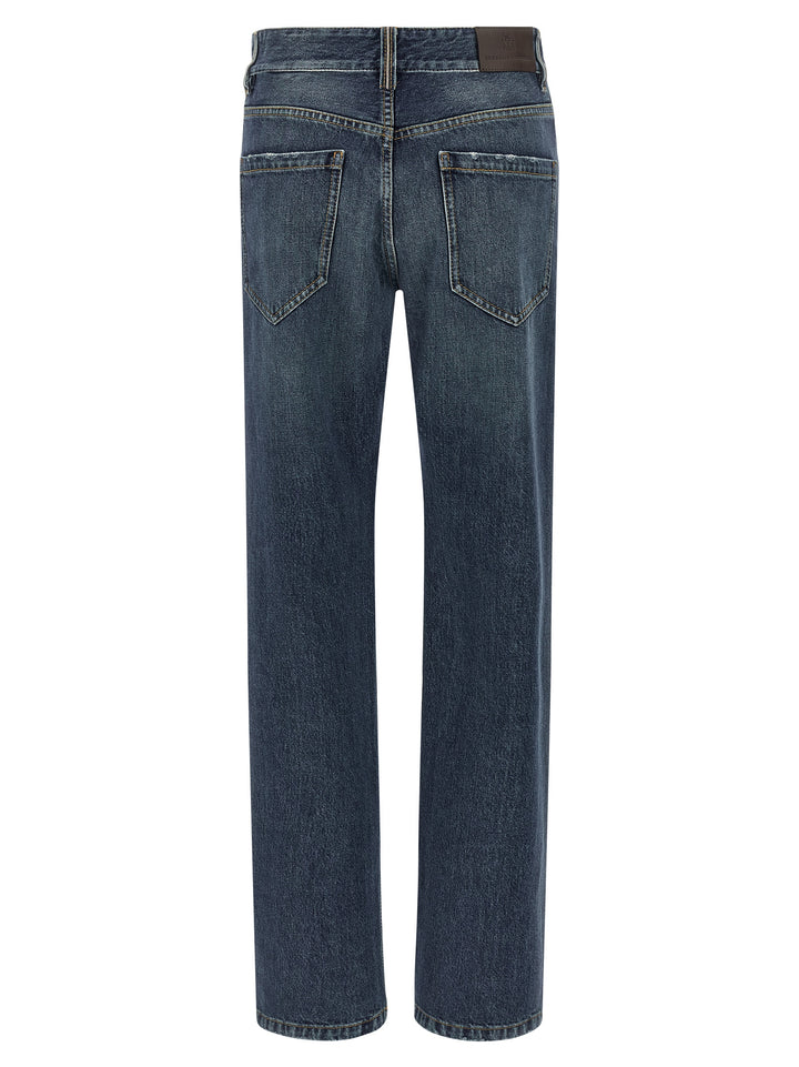 Brunello Cucinelli The Column Jeans - Blu | 5317637f6a4d22caeeca90487994b07b091875ad