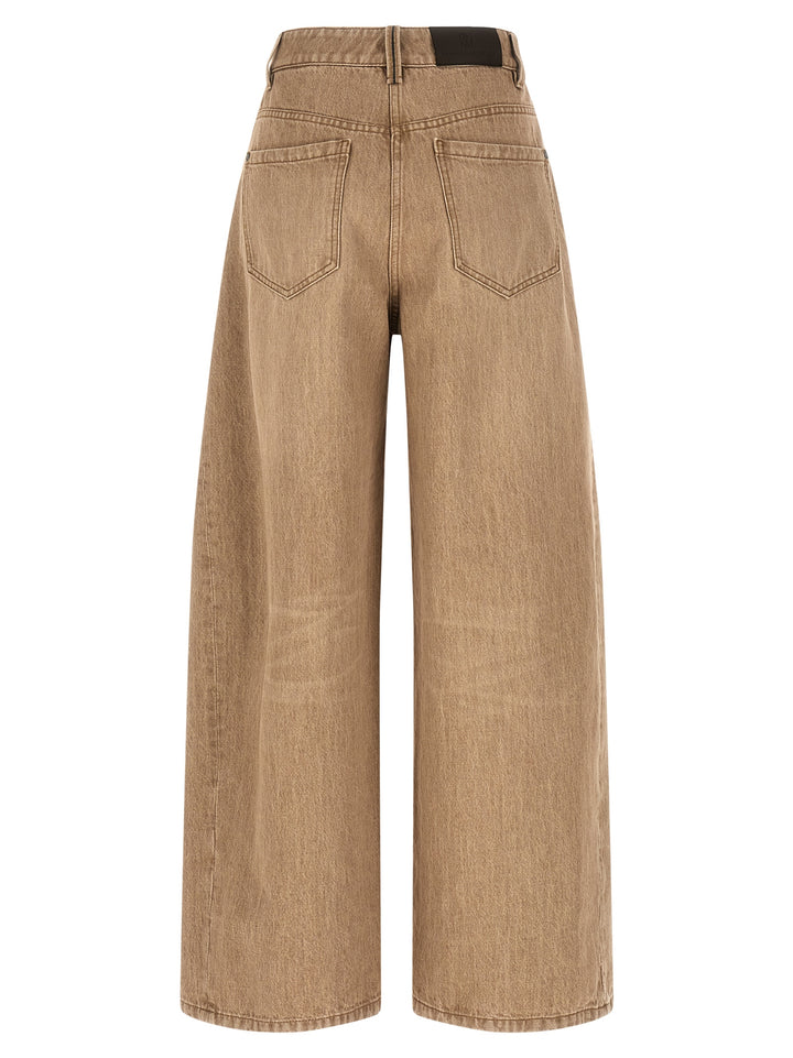 Brunello Cucinelli Wide Jeans - Beige | 227d7980365afd1c5b595ffff023e325147a0600