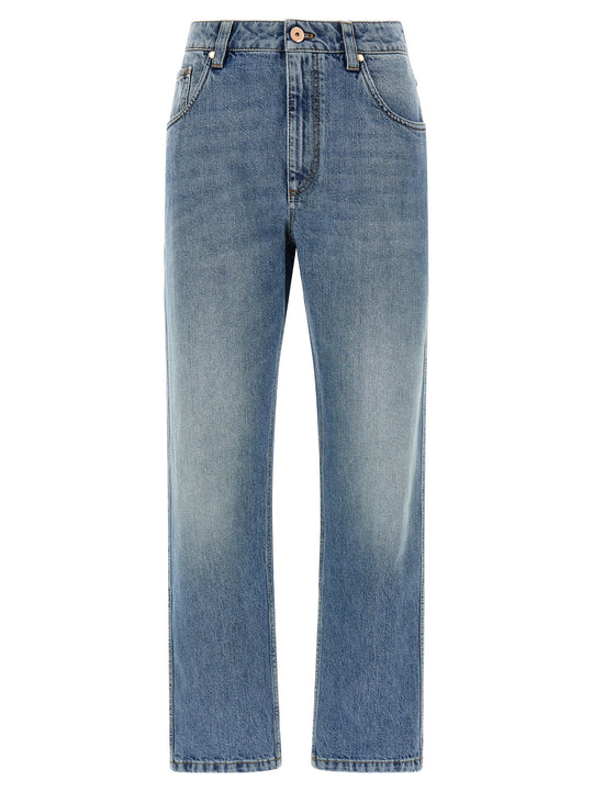 The Straight Leg Jeans Blu