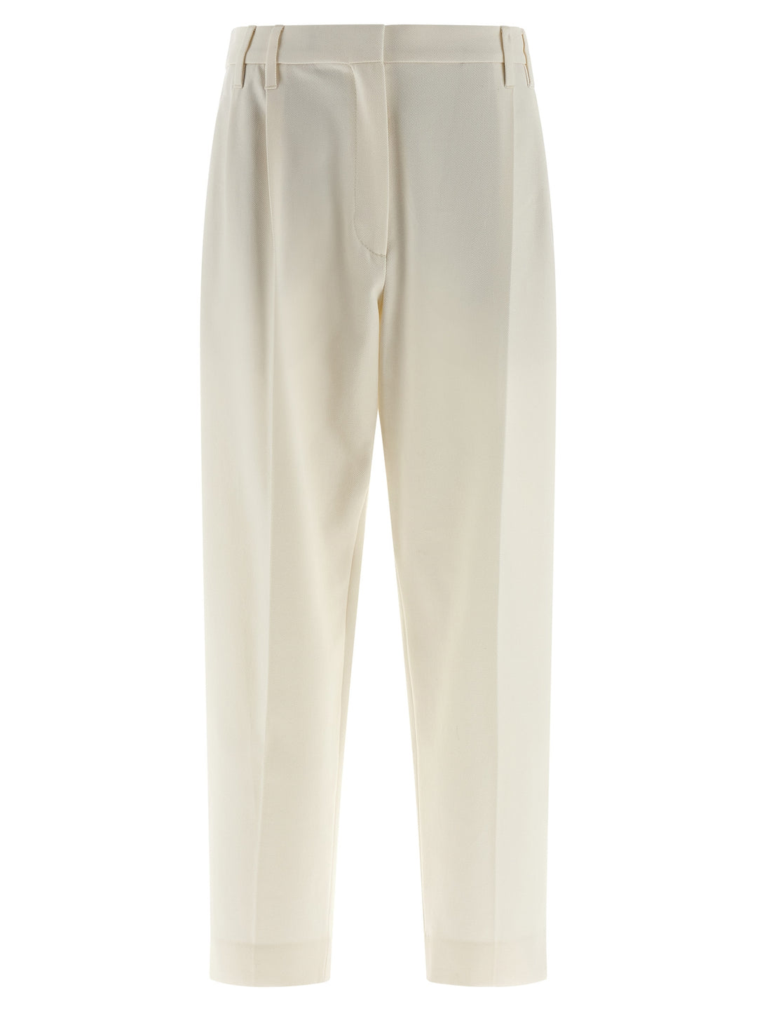 Brunello Cucinelli Slouchy Pantaloni - Bianco | 8a70f59b28fcdf9b0fa35b192566375aed56f99d