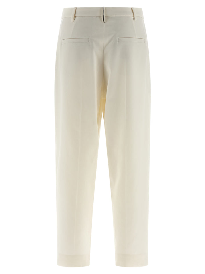 Brunello Cucinelli Slouchy Pantaloni - Bianco | ce0a84807cf5f89be52f8a916295369e0155a9f2