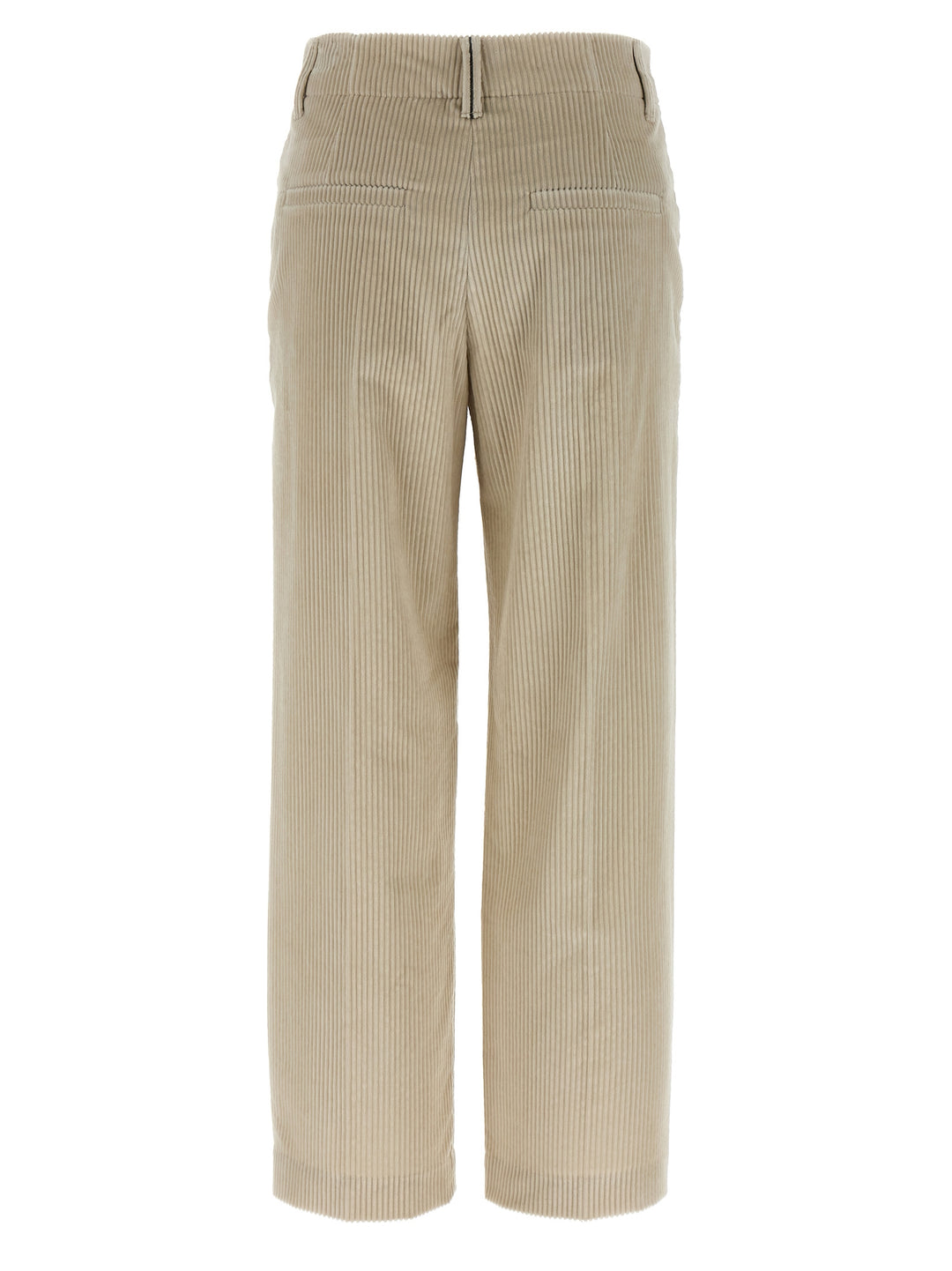 Brunello Cucinelli Monile Velvet Pantaloni - Beige | 040e2414cb0a71cca7315044382aa3ae43541fc8