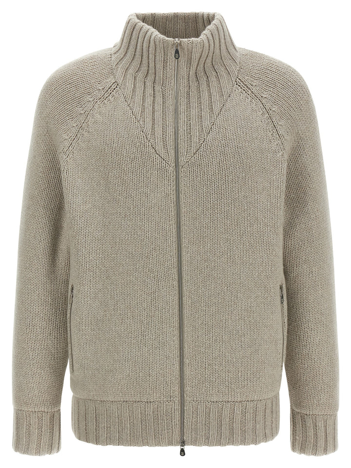 Brunello Cucinelli Padded Cardigan Maglioni - Multicolor | b9cd9f9b1d2dc6cb62c4e5c87ee989cab09fb811