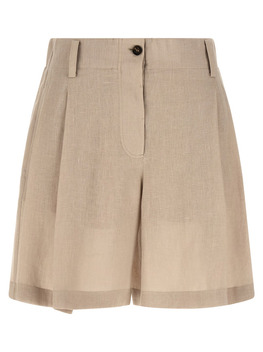 Linen Shorts Bermuda E Short Beige